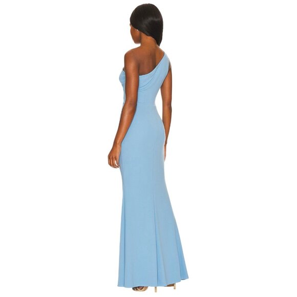 Katie May X Revolve Rebecca Gown in French Blue Small New Womens Maxi Dress - Picture 2 of 10
